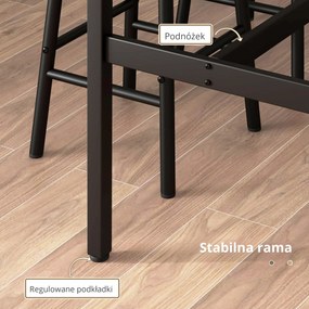 HOMCOM Stół barowy z 2 stołkami barowymi