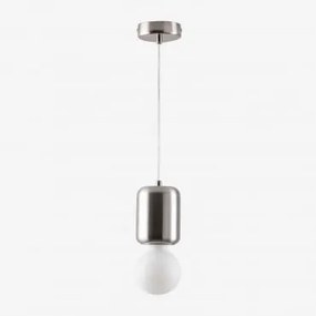 Lampa Sufitowa Wisząca Z Metalu Zabarny Chrome - Sklum