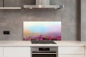 Szklany Panel Polne Kwiaty pod Błękitnym Niebem