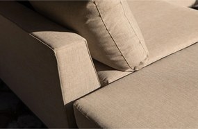 Beżowa sofa ogrodowa Exotan Sicilie, lewostronna