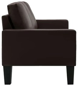 Brązowa tapicerowana sofa do salonu - Clorins 3X