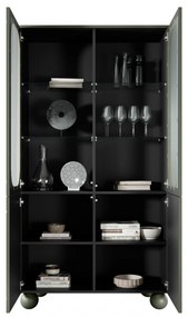 Witryna Sonatia II do salonu 100 cm - oliwka