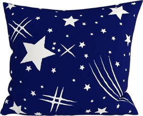 Poszewka na poduszkę z polibawełny NIGHT SKY POLY 45x45 cm, niebieska
