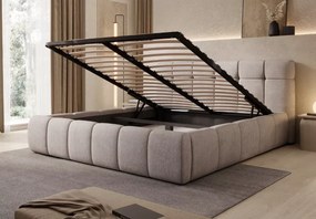 Eleganckie łóżko do sypialni Melissa 140x200 / 160x200 / 180x200 z systemem regulacji wysokości materaca
