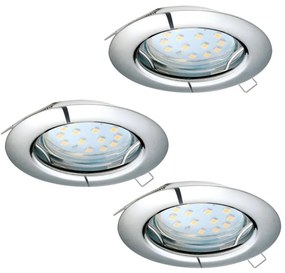 Eglo 94236 - Zestaw 3x LED Oprawa wpuszczana PENETO 3xGU10-LED/3W/230V