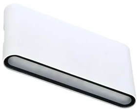 Ecolite ZFP12-BI - LED Kinkiet zewnętrzny BRICK 2xLED/6W/230V IP65 biały