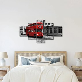 Obraz - Londyn z autobusem (125x70 cm)