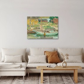 Obraz - Childe Hassam, Oyster Sloop, Cos Cob, reprodukcje (70x50 cm)