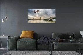 Zdjęcie na płótnie Samolot w Białych Chmurach