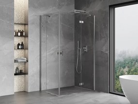 Mexen Mist-H Duo kabina prysznicowa uchylna prawa 80 x 90 cm, transparent, chrom - 8A5-080L-090P-01-00