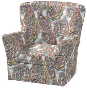 Pokrowiec na fotel Tomelilla wysoki z zakładkami