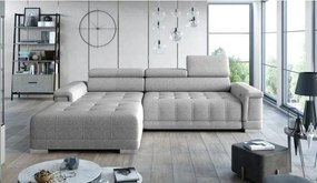 Narożnik CAMPO S z elektryczną regulacją siedziska Lewostronny w tkaninie MEMPHIS 16 WERSAL