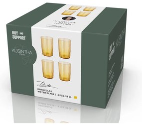 Szklanki zestaw 4 szt. 280 ml Kusintha – Bitz