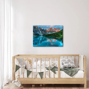 Obraz turkusowego jeziora (70x50 cm)