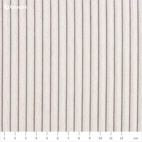 Beżowe tapicerowane łóżko dwuosobowe ze schowkiem i stelażem 180x200 cm Mattis Cord – Meise Möbel
