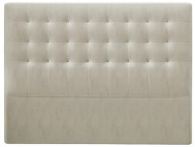 Beżowy zagłówek z aksamitnym obiciem Windsor &amp; Co Sofas Athena, 200x120 cm