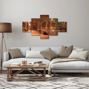 Obraz - Nocne miasto (125x70 cm)