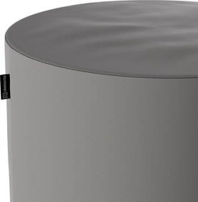 Puf Barrel kolor szary tkanina połyskliwa, welwetowa