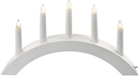 Świeca bożonarodzeniowa 5xE10/15W/230V biała