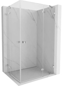Mexen Lunar Duo kabina prysznicowa uchylna prawa 120 x 70 cm, transparent, chrom - 834-120P-070L-01-00
