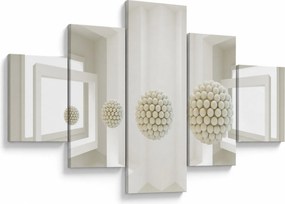 Obraz -Spojrzenie do wnętrza - abstrakcja (125x70 cm)
