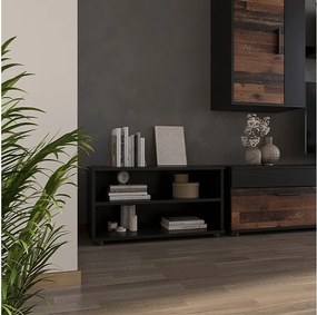 Szafka do salonu czarny 70.8x35.3x38.9 berno