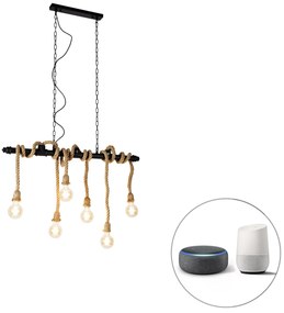 Inteligentna lampa wisząca czarna 6-światłowa w tym WiFi G95 - PluralPrzemysłowy Oswietlenie wewnetrzne
