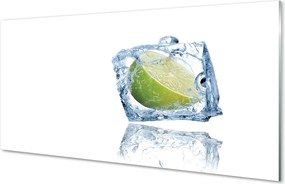 Szkło do Kuchni na Ścianę Kostka Lodu z Limonką