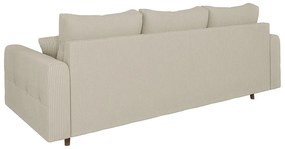Beżowa sztruksowa sofa 210 cm Ariella – Ropez