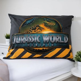 Bawełniana pościel dziecięca jednoosobowa 140x200 cm Jurassic World "T-Rex" – Jerry Fabrics
