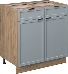 Szafka dolna do kuchni jasnoniebiesko-szary 80x51.6x82 fame-line