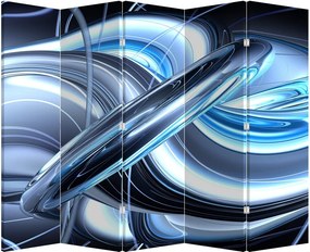 Parawan - Niebieska abstrakcja (210x170 cm)