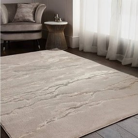 Dywan abstrakcyjny - 200x290cm - Złoty, szary, beżowy - Aurora Linea