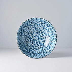 Niebiesko-biała miska ceramiczna MIJ Daisy, ø 21,5 cm