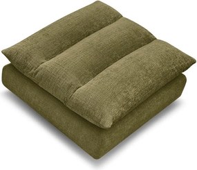 Zielony podnóżek z tkaniny szenilowej Neil – Bobochic Paris