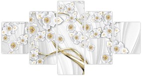 Obraz - Drzewo ze złotą ozdobą (125x70 cm)