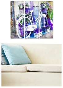 Obrazy zestaw 3 szt. 20x50 cm Lavender – Wallity