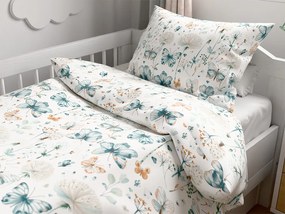 PrzytulneMieszkanie.pl PrzytulneMieszkanie.pl Pościel krepowa do łóżeczka Renforcé ELIVINE biała Rozmiar pościeli: 45 x 65 cm | 90 x 140 cm