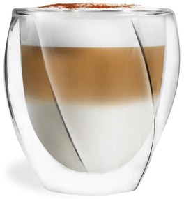 Kubki do cappuccino z podwójną ścianką zestaw 2 szt. 250 ml Cristallo – Vialli Design