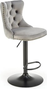 Szary hoker welurowy w stylu glamour S0-N14