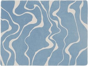 Niebiesko-kremowy koc 150x200 cm Felu – noo.ma