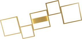 Plafon złoty z LED 3-stopniowy ściemniacz 5-świateł - Lejo