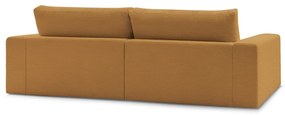 Musztardowa sztruksowa sofa 274 cm Leonard – Bobochic Paris