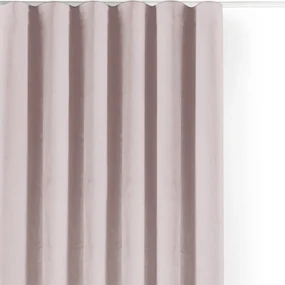 Jasnoróżowa aksamitna zasłona częściowo zaciemniająca (dimout) 200x270 cm Velto – Filumi