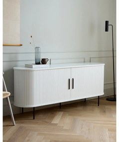 Biała komoda z drzwiami przesuwnymi 180x76x45 cm Nola – Unique Furniture