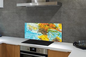 Panel szklany do Kuchni Globus i Mapa Świata