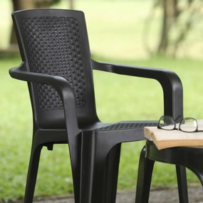 Fotel rattanowy Night 52 x 56 x 84 cm