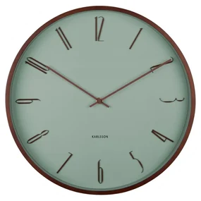 Zegar ścienny Karlsson 6014GR zielony, średnica 40cm