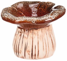 Ceramiczna miseczka do picia Grzyb, 17 x 12 x 17cm, ceramika