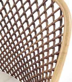 Rattanowe krzesło na metalowych nogach K336